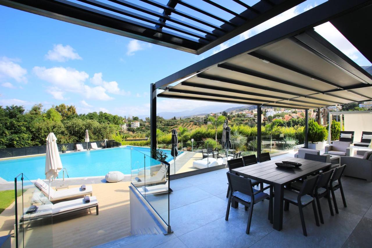Orama Luxury Villa 4 Bedrooms With Private Pool 헐소니소스 외부 사진