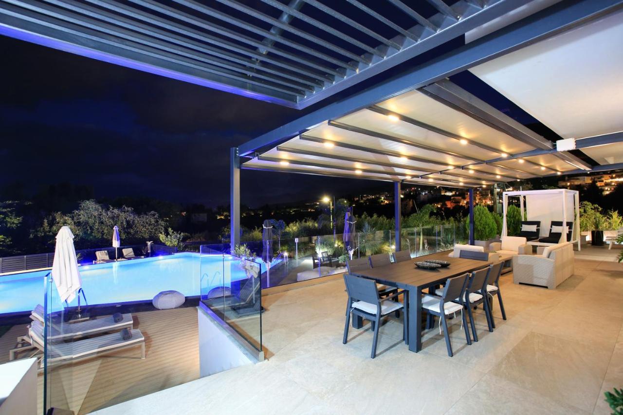Orama Luxury Villa 4 Bedrooms With Private Pool 헐소니소스 외부 사진