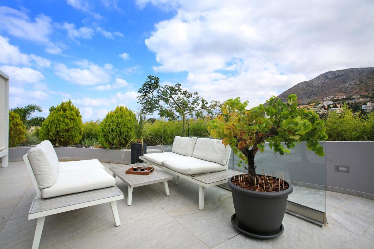 Orama Luxury Villa 4 Bedrooms With Private Pool 헐소니소스 외부 사진