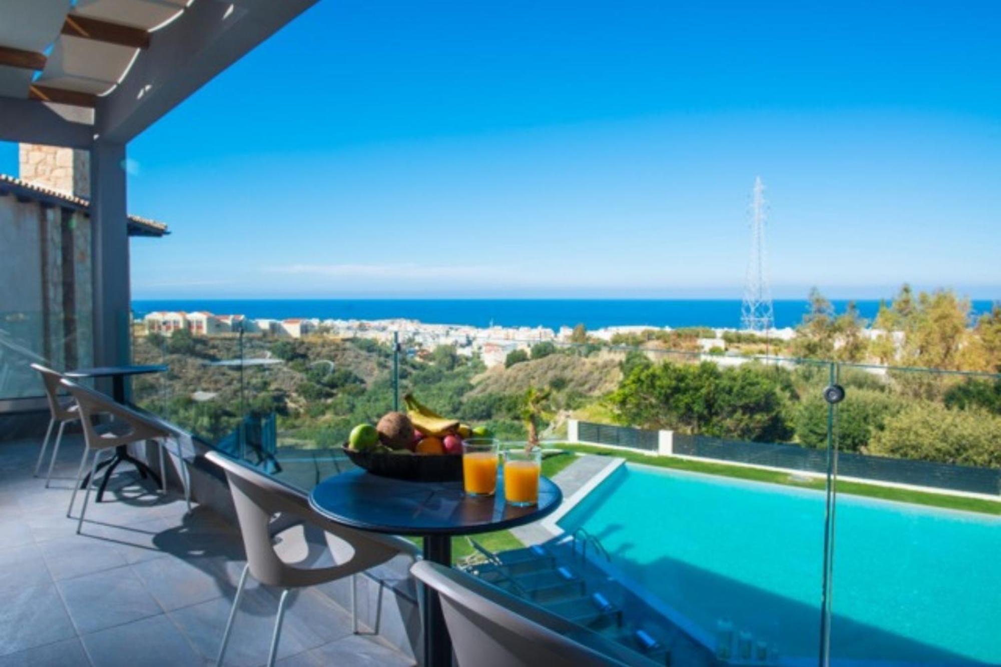 Orama Luxury Villa 4 Bedrooms With Private Pool 헐소니소스 외부 사진