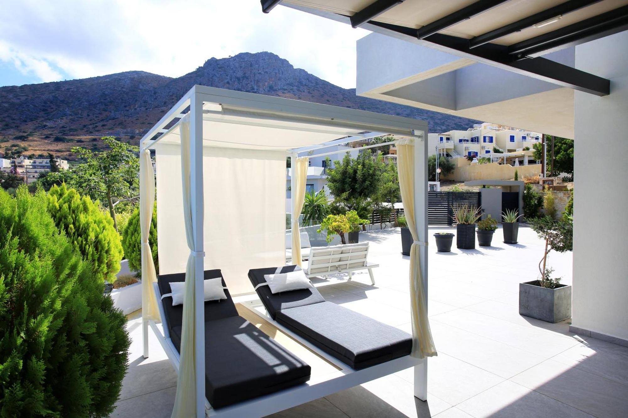 Orama Luxury Villa 4 Bedrooms With Private Pool 헐소니소스 외부 사진